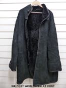 A gentleman's black sheepskin coat