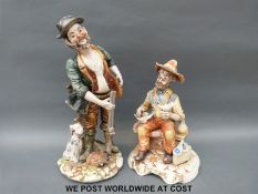 Two Capodimonte figures,