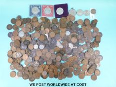 A large collection of mainly pennies Victoria onwards,