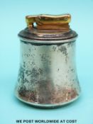 A Colibri hallmarked silver mounted table lighter,