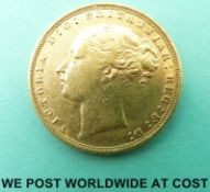 An 1876 Queen Victorian young head,