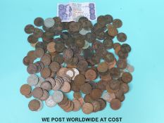 An amateur collection of largely UK pre decimal coinage to include Victorian,