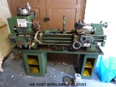 A Chester lathe with thread cutting facility, removable gap bed, 3 and 4 jaw chucks, faceplate,