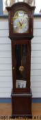 Fenclocks Suffolk, c1970 mahogany cased granddaughter longcase clock, the movement by Franz Hermle,