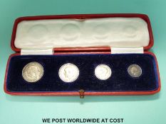 A cased 1936 set of Maundy money