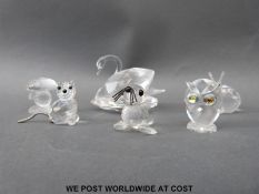 Six boxed Swarovski Crystal models