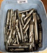 A quantity of milling cutters and reamers,
