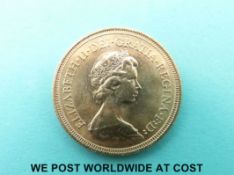 A 1974 Elizabeth II second head gold full sovereign