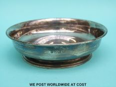 A hallmarked silver pedestal bowl, Sheffield 1995 maker Carr's of Sheffield,