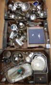 A large collection of silver plated ware to include Viners, WMF War Department tea set,