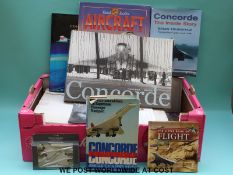 A quantity of Concorde related books,