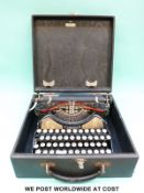 A cased Corona Professional typewriter