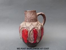 A retro pottery lava vase