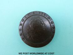 A 1797 George III cartwheel twopence VF,