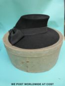 A c1940's ladies felt hat in a W.