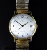Omega gentleman's wristwatch with date aperture,