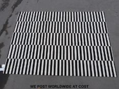 A modern zebra crossing style rug (355 x 250cm)