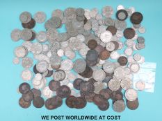 A quantity of sundry UK coinage Victorian onwards,