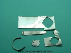 A platinum offcut (tests as pure platinum) (8.