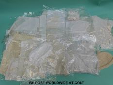 A quantity of late Victorian/Edwardian babies matinee jackets,