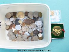 An amateur collection of overseas coinage to include 19th century examples, East India company,