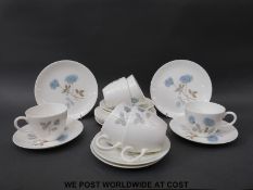 A quantity of Wedgwood Ice Rose teaware