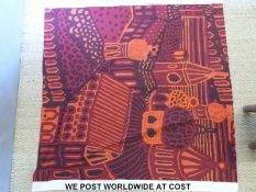Marimekko retro printed piece of fabric 