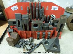 A milling machine clamp set