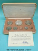 The 1976 coins of the Cook islands proof set