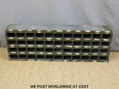 Wooden cubby hole unit