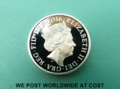 A cased silver 'The Last Round Pound'