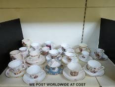 A quantity of commemorative ware,