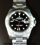 Rolex Oyster Perpetual Date Explorer II gentleman's stainless steel wristwatch with date aperture,