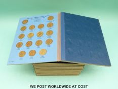 Fifteen Whitworth coin folders,