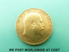 A 1904 Edward VII gold full sovereign
