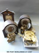 A quantity of clock movements, pocket watches,