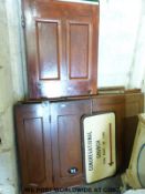 Church pew ends and doors.