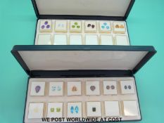 A quantity of gemstones to include amethyst, aquamarine, citrine, garnet, opal,