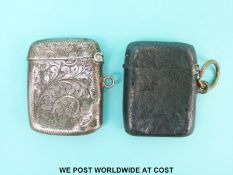 Two hallmarked silver vestas,