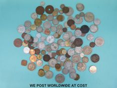 An amateur collection of overseas coinage nineteenth century onwards with some silver content