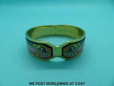 Frey Wille gold plated and enamel bangle,