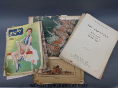 A quantity of vintage magazines and music scores to include 'Blighty' the national humorous weekly