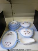 A collection of Copeland Spode Summer Days pattern dinner ware.