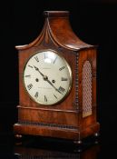 Lashmore, Southampton mid 19thC clock with double fusee movement striking on a bell,