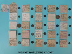 A collection of catalogued Roman coinage including Carausius (in Britain)