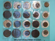 A collection of various tokens etc including Banbury, Birmingham, Mayor of Oxford,