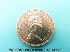 A 1974 Elizabeth II second head gold full sovereign