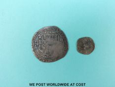 A Charles I shilling, some clipping,