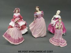 Five Coalport figures Amanda, Isobel, Summer Breeze,