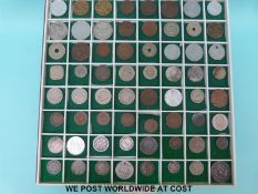 A collector's cabinet containing 17th,